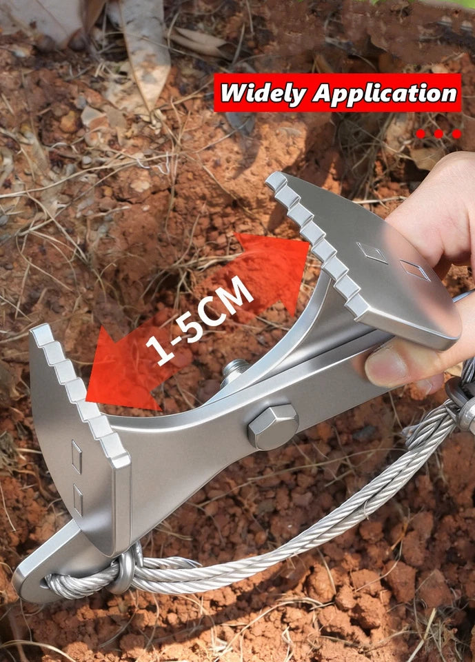 Multipurpose Tree Root Puller Ground Clearing Sapling Puller Tool Ergonomic Garden Tool for Landscaping, Farming, Forestry